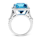 Color Ring in 18k Gold with Diamonds