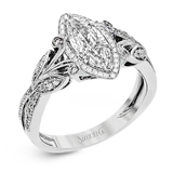 Engagement Ring in 18k Gold with Diamonds