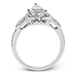 Engagement Ring in 18k Gold with Diamonds