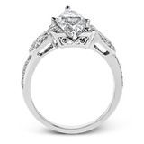 Engagement Ring in 18k Gold with Diamonds