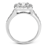 Engagement Ring in 18k Gold with Diamonds