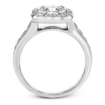Engagement Ring in 18k Gold with Diamonds