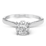 Engagement Ring in 18k Gold with Diamonds