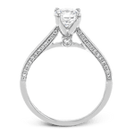 Engagement Ring in 18k Gold with Diamonds