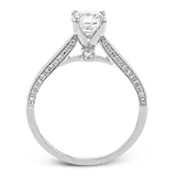 Engagement Ring in 18k Gold with Diamonds