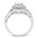Engagement Ring in 18k Gold with Diamonds