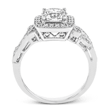 Engagement Ring in 18k Gold with Diamonds