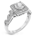 Engagement Ring in 18k Gold with Diamonds