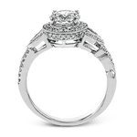 Engagement Ring in 18k Gold with Diamonds