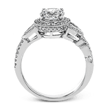 Engagement Ring in 18k Gold with Diamonds