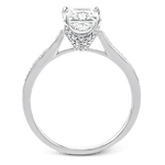 Engagement Ring in 18k Gold with Diamonds