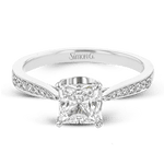 Engagement Ring in 18k Gold with Diamonds