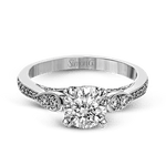 Engagement Ring in 18k Gold with Diamonds