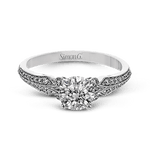 Engagement Ring in 18k Gold with Diamonds