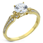 Engagement Ring in 18k Gold with Diamonds