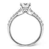 Engagement Ring in 18k Gold with Diamonds
