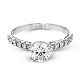Engagement Ring in 18k Gold with Diamonds