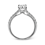Engagement Ring in 18k Gold with Diamonds