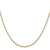 14k .95mm Twisted Box Chain