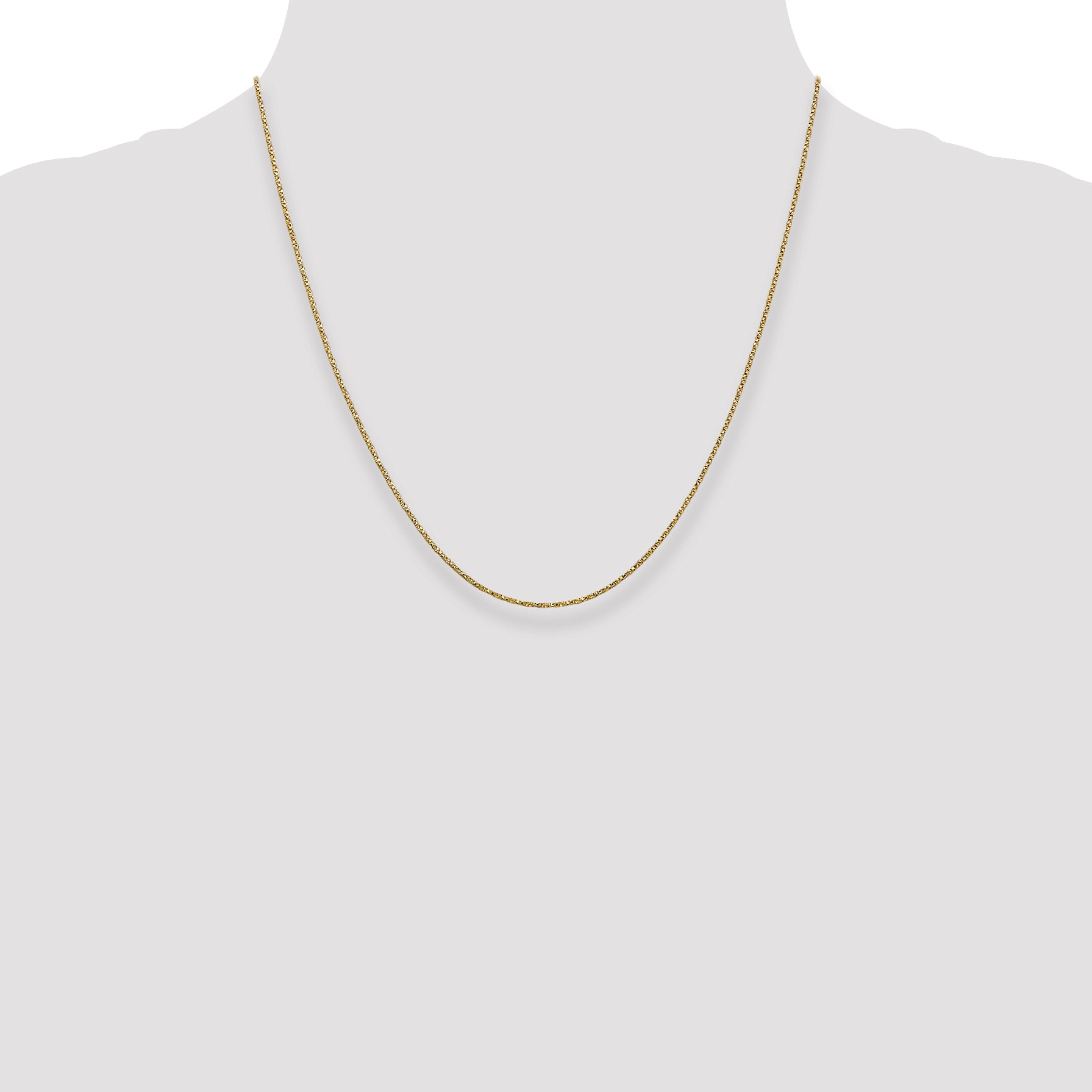 14k .95mm Twisted Box Chain
