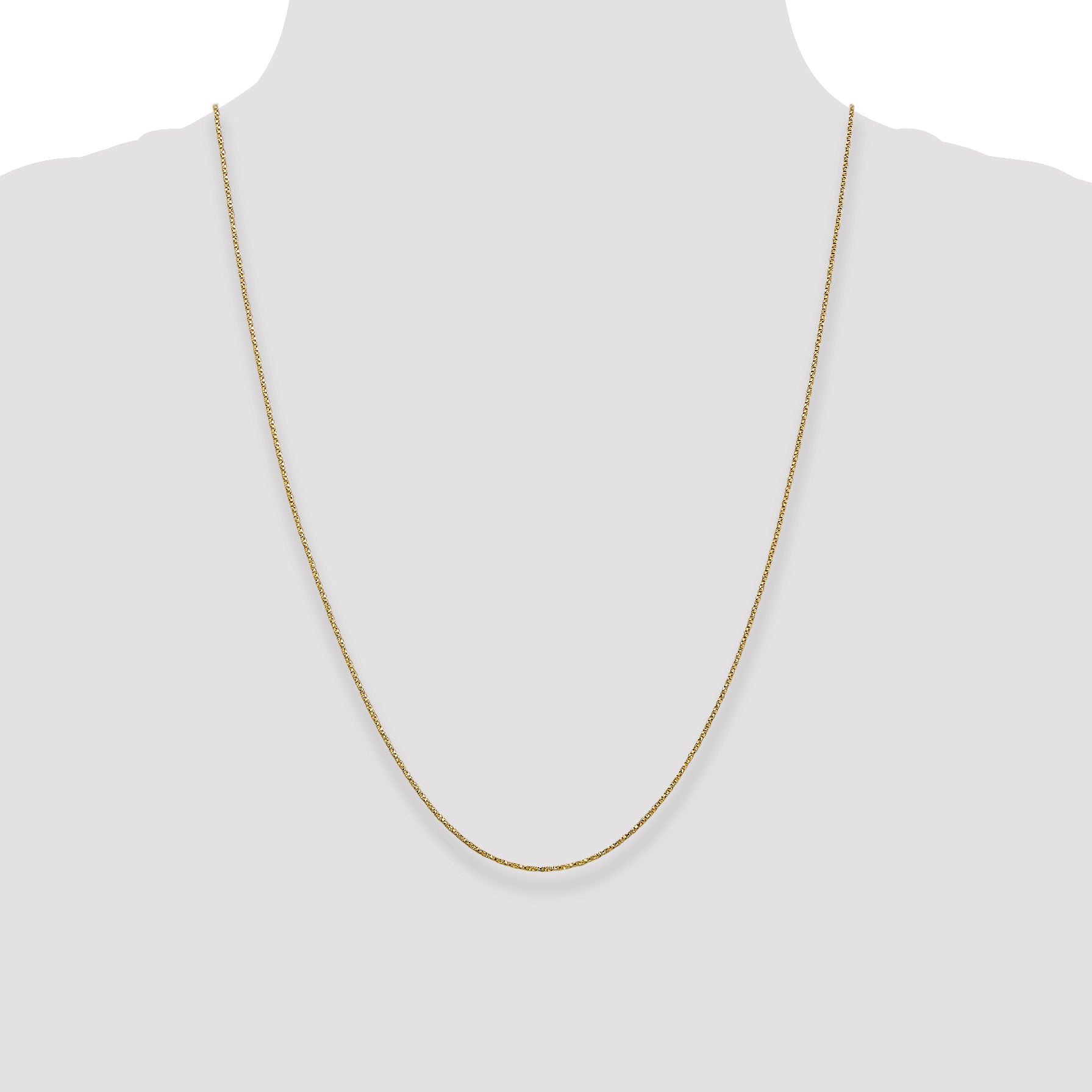 14k .95mm Twisted Box Chain