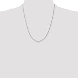 14k WG 1.15mm D/C Machine-made Rope Chain