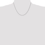 14k WG 1.30mm D/C Machine-made Rope Chain