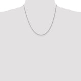 14k White Gold 1.5mm Solid Rope Chain
