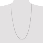 14k White Gold 1.5mm Solid Rope Chain