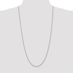 14k White Gold 2.25mm Solid Rope Chain
