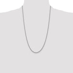 14k White Gold 2.5mm Solid Rope Chain