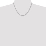 14k White Gold 2.75mm Solid Rope Chain
