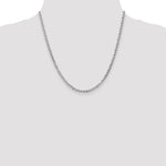 14k White Gold 3mm Concave Anchor Chain