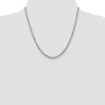 14k White Gold 3.75mm Concave Anchor Chain
