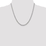 14k White Gold 3.75mm Concave Anchor Chain