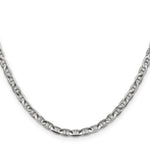 14k White Gold 3.75mm Concave Anchor Chain