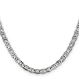14k White Gold 4.5mm Concave Anchor