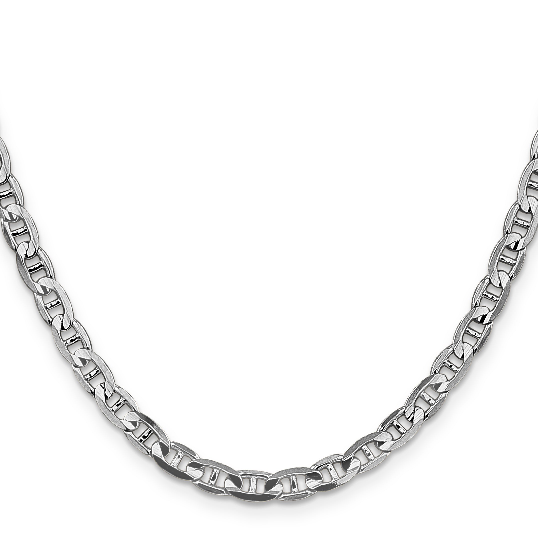 14k White Gold 4.5mm Concave Anchor