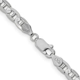 14k White Gold 4.5mm Concave Anchor