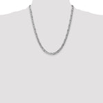 14k White Gold 5.25mm Concave Anchor Chain