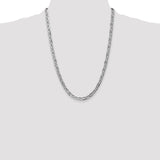 14k White Gold 5.25mm Concave Anchor Chain