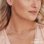 0.28CT 14K Y/G 18"" DIAMONDS BY THE YARD CHAIN