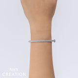 2.00CT 14K Y/G DIAMOND BANGLE