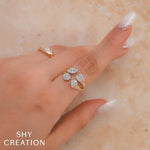 0.36CT 14K Y/G DIAMOND PAVE LADYS RING