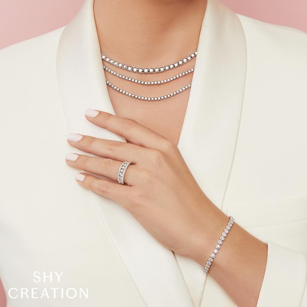 3.03CT 14K W/G DIAMOND LADYS BRACELET