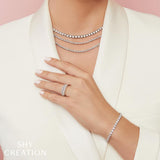 3.03CT 14K W/G DIAMOND LADYS BRACELET