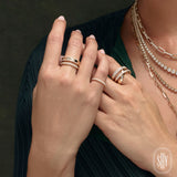 0.25CT 14K Y/G DIAMOND LADYS BAND