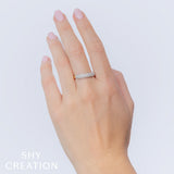 0.37CT 14K2T Y/W DIAMOND PAVE BAND