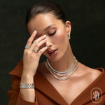 0.50CT 14K W/G DIAMOND BAGUETTE BAND