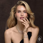 3.53CT 14K Y/G DIAMOND BEZEL TENNIS NECKLACE